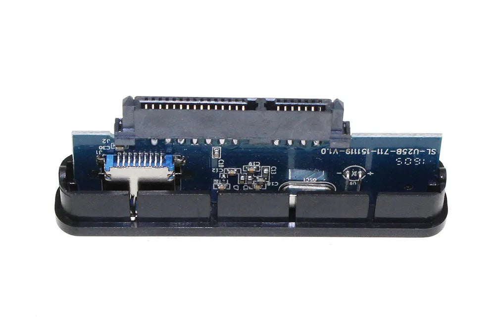 Metal hard disk enclosure with USB 3.0 cable, black, for 2.5 inch SATA drives