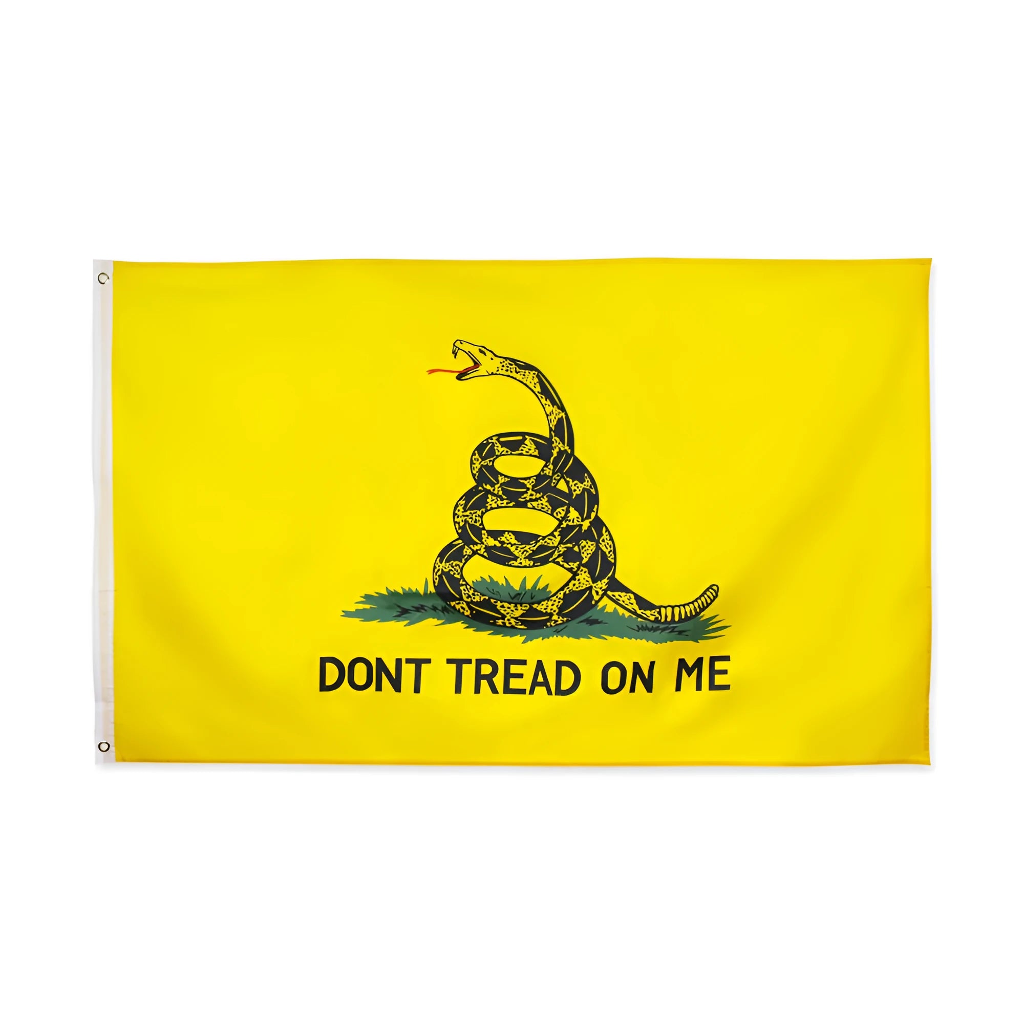 Yellow screen-printed polyester garden decoration flag measuring 90 x 150cm