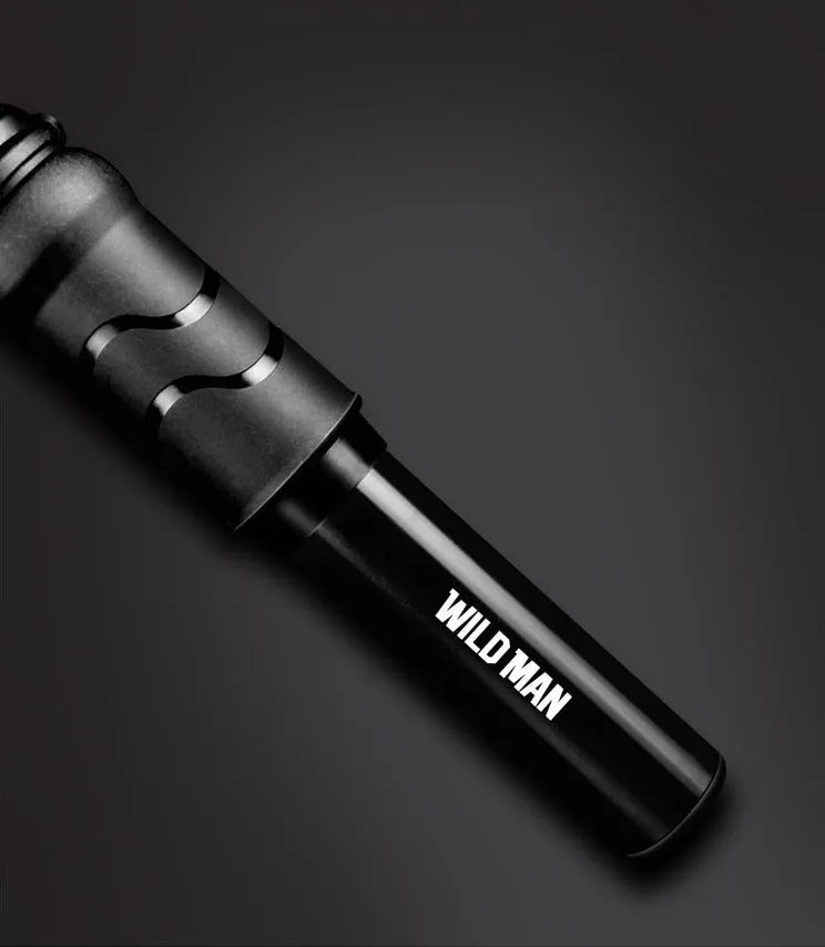 WILD MAN portable bike pump 158mm 100PSI with Presta Schrader valve, black and silver options