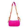 Women's lightweight nylon messenger bag with pillow shape and single shoulder strap