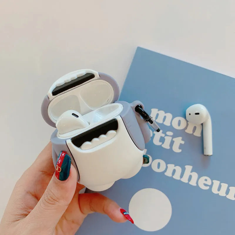 Silicone protective covers for AirPods 1 and 2 wireless headphones in various colours