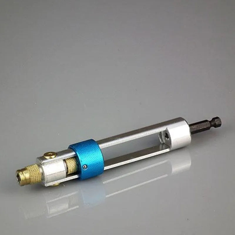 Half Time Drill swivel head attachment set with Phillips, flathead, and countersink steel bits for power drill.