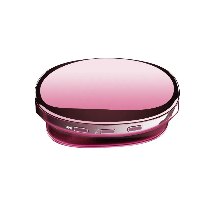 A compact black Bluetooth MP4 music player with an OLED screen showing the menu.