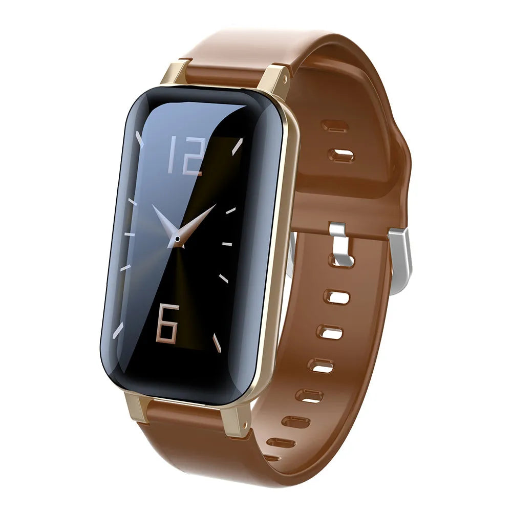 Call Bracelet smart Bracelet for heart rate monitoring in Black, Blue, and Coffee colours