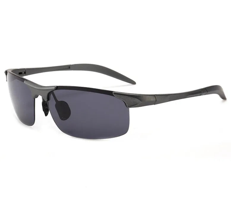 Polarized sports cycling sunglasses with TAC lens and PC frame in black blue colour