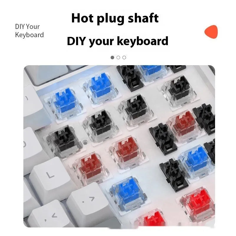 61-key mechanical keyboard with multiple colour options and hot-plug switch functionality