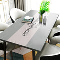PVC rectangular table mat and table cloth in Northern Europe style, available in black, green, and grey from 60x120cm to 100x100cm
