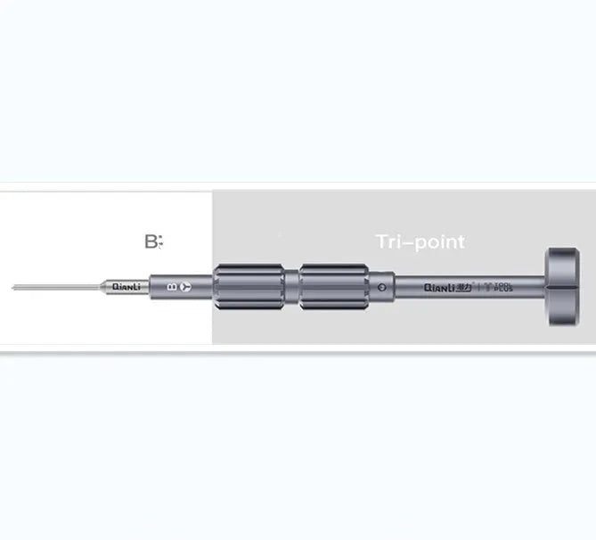 Precision screwdriver set with grenade-shaped aviation alloy handle and multiple bit types for iPhone and electronics repair