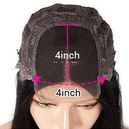 Real human hair lace front headgear for women with 4x4 lace construction in star fashion style