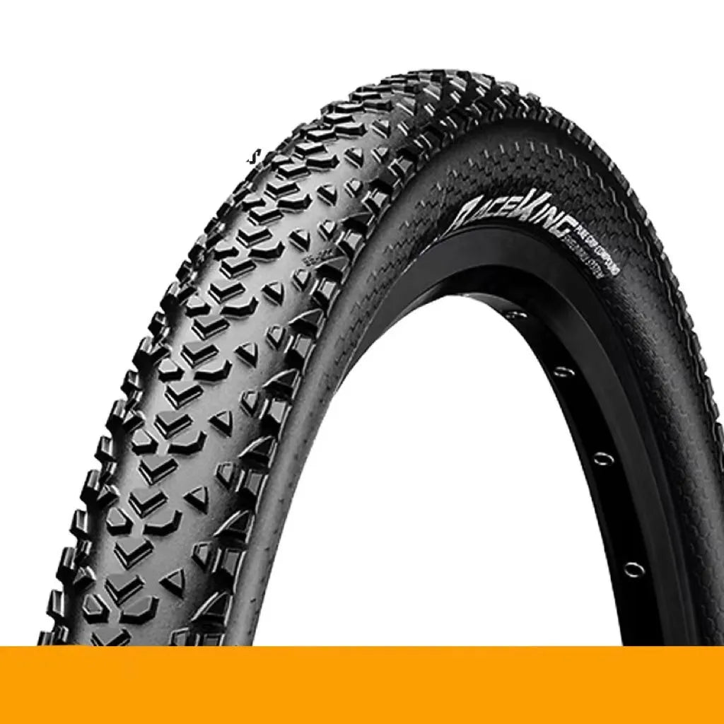 Mountain bike folding outer tyre with yellow sidewall, shown in 27.5x2.2 size.