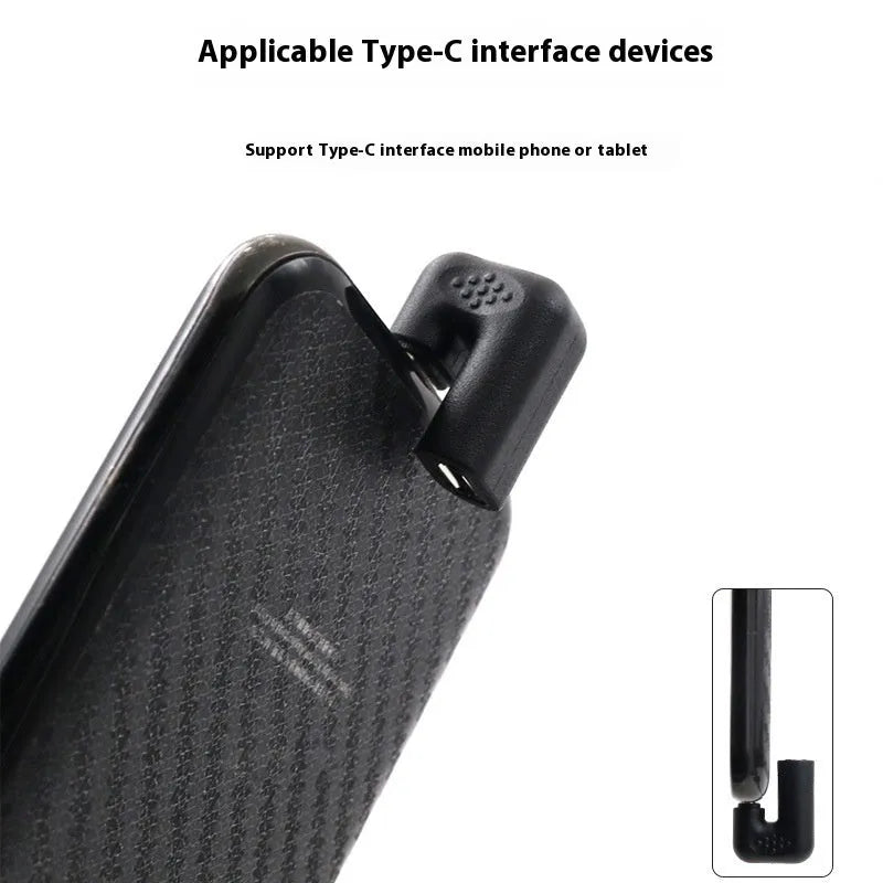 Right-angle USB male to female adapter cable with U-bend design on white background.