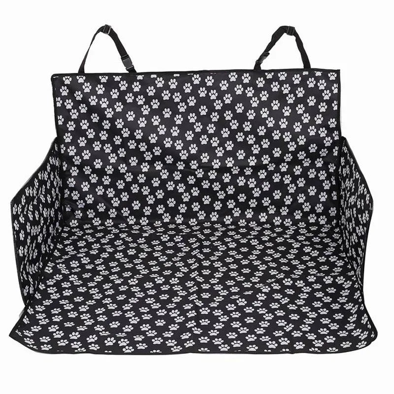 Waterproof dog car mat in Paw Print Oxford cloth for car boot or SUV trunk, anti-dirty pet liner
