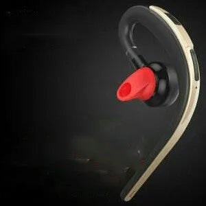 Car Mini Chord Moon ear-hanging business Bluetooth headset in gold, silver, or blue