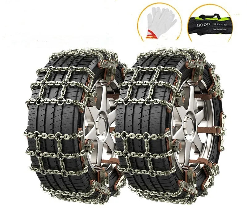 Steel car tire anti-skid chain strip for snow emergency, Tianzi general model, fits tyre size 165-265