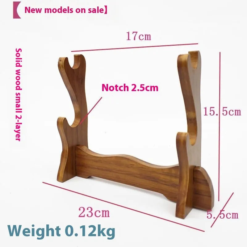 Chinese style handmade wooden wall bracket with multiple display layers.