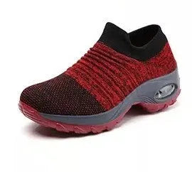 Dancing soft bottom flying woven rocking shoes in black camouflage with front strap and MD sole