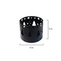 Black iron Christmas deer candlestick holder with elk bracket design