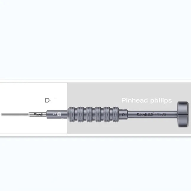 Precision screwdriver set with grenade-shaped aviation alloy handle and multiple bit types for iPhone and electronics repair