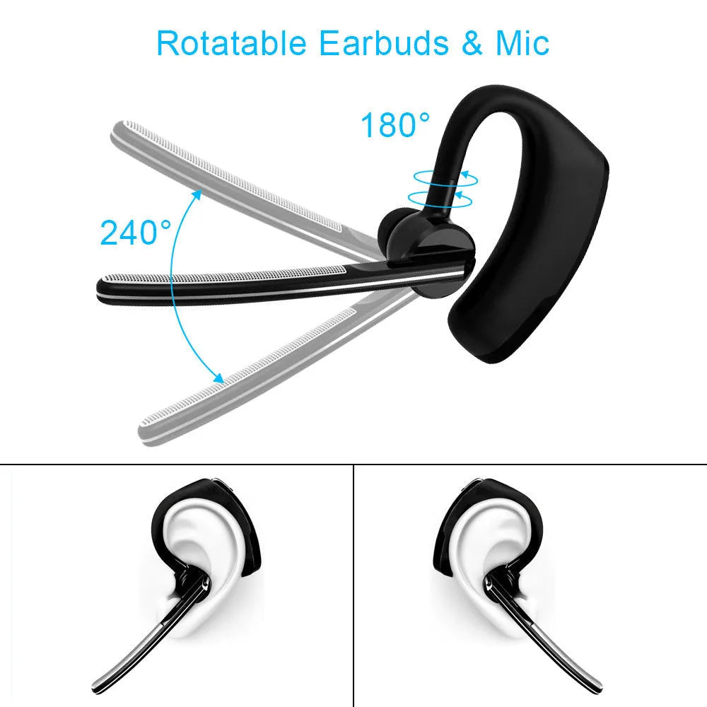 V9 Jerry style wireless Bluetooth headset with microphone and charging cable