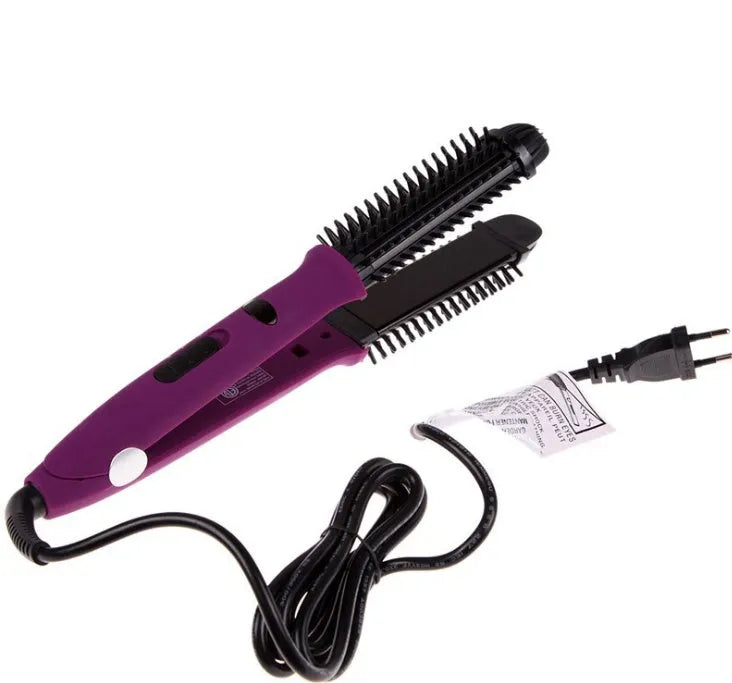 4-in-1 electric hair curler straightener and curler dual-purpose styling tool with ABS body, 60W power