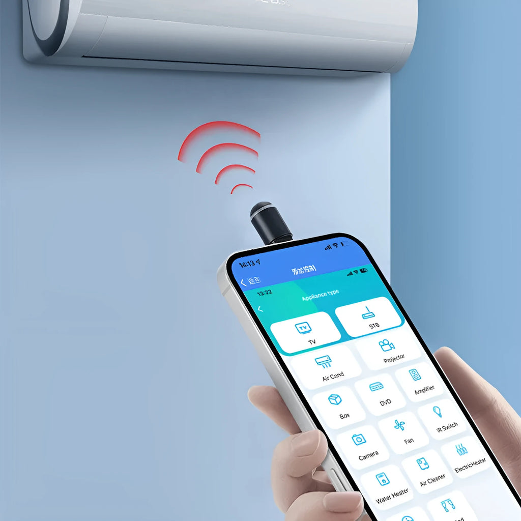 EKX6 black infrared remote emitter capsule for smartphone Lightning, Type-C, and Micro-USB ports