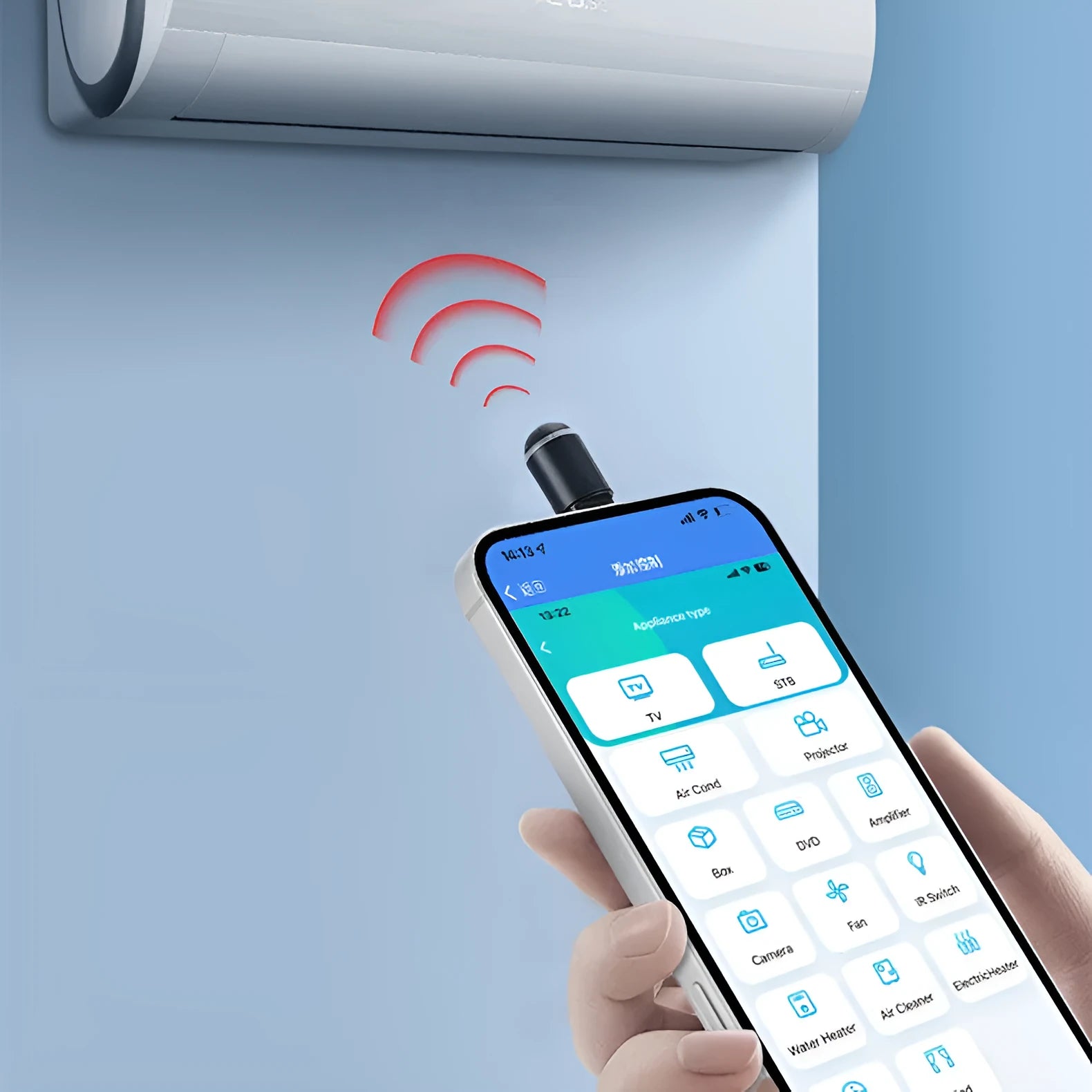 EKX6 black infrared remote emitter capsule for smartphone Lightning, Type-C, and Micro-USB ports