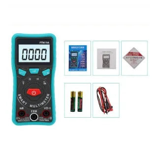 PTM green automatic digital universal meter with LED display and back bracket