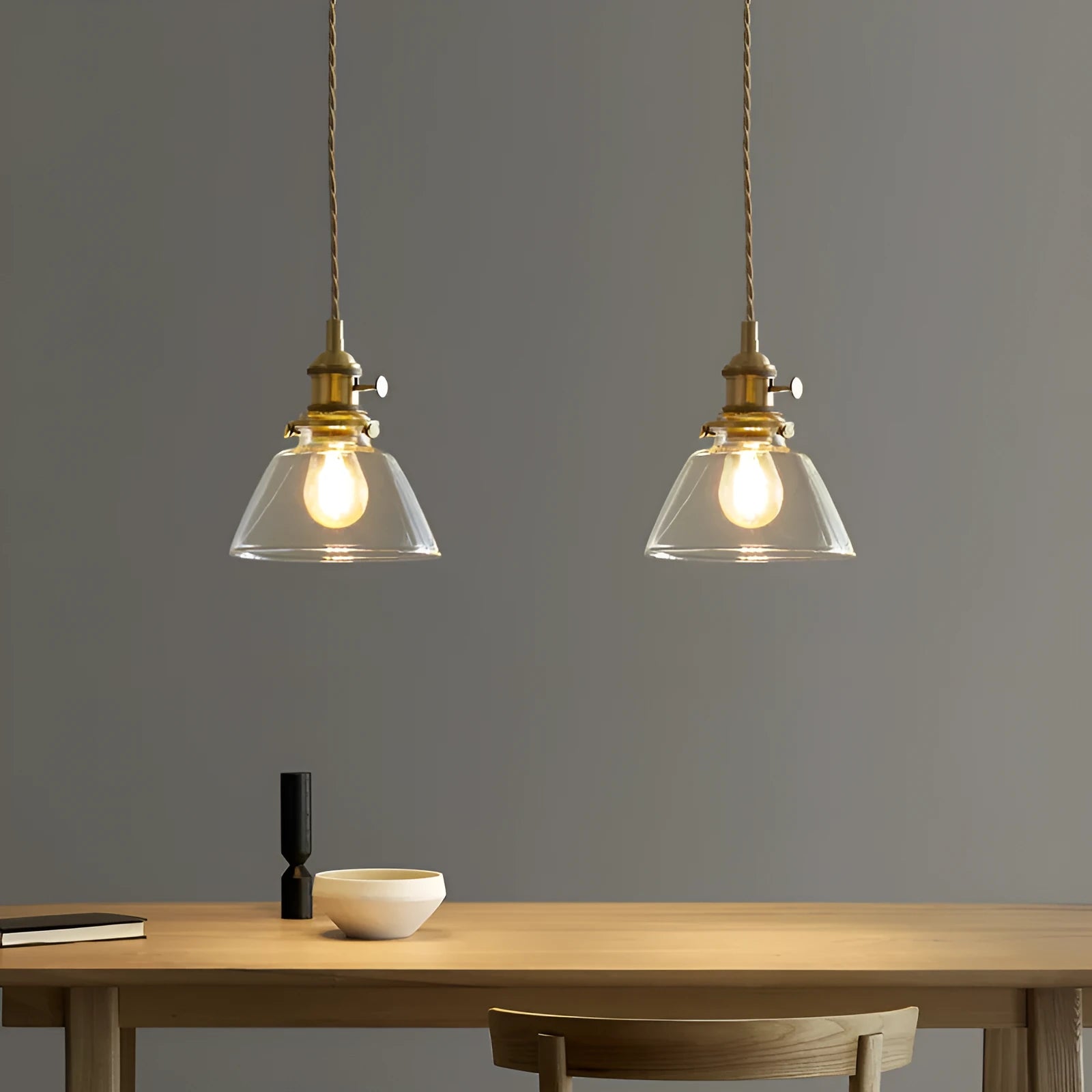 American retro style small droplight pendant light in a choice of six colours