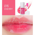 Five colour options of moisturising lip gloss with repairing effects for lips