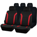 Universal polyester eyelet fabric car seat cover set in chosen colour on a car seat.