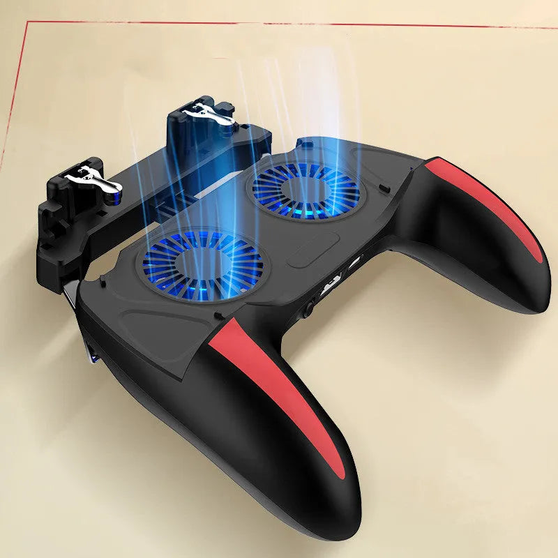 H10 mobile game cooling controller with touch screen for smartphones between 4.7 and 6.5 inches