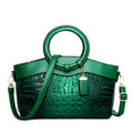 A casual fabric shoulder bag for women in multiple colours, showing zipper pockets and a handle.
