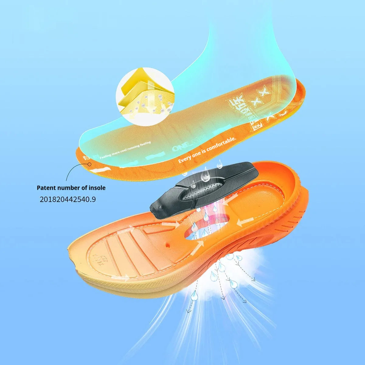 Men's low-top running shoes in assorted colours with PU mesh upper and rubber sole.