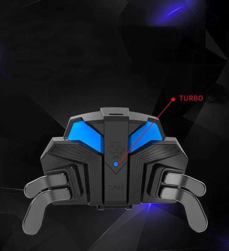 Black PS4 gamepad back button attachment with two rear paddles and a 3.5mm headphone jack.