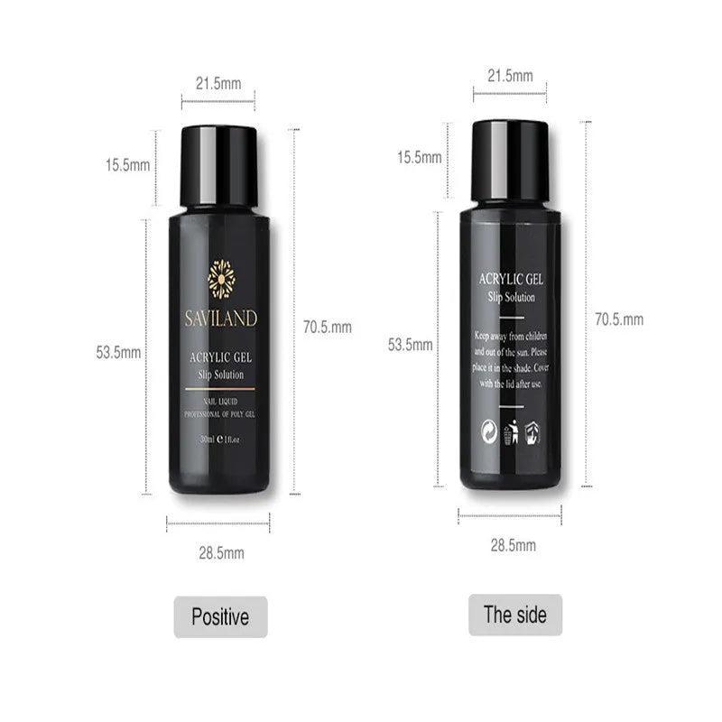 Big black cup-style gel water bottle for UV and LED nail lamp curing with easy removal