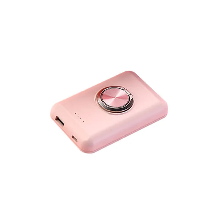 Ultra-thin 12.5mm magnetic clip power bank with 5000mAh battery for iPhone charging