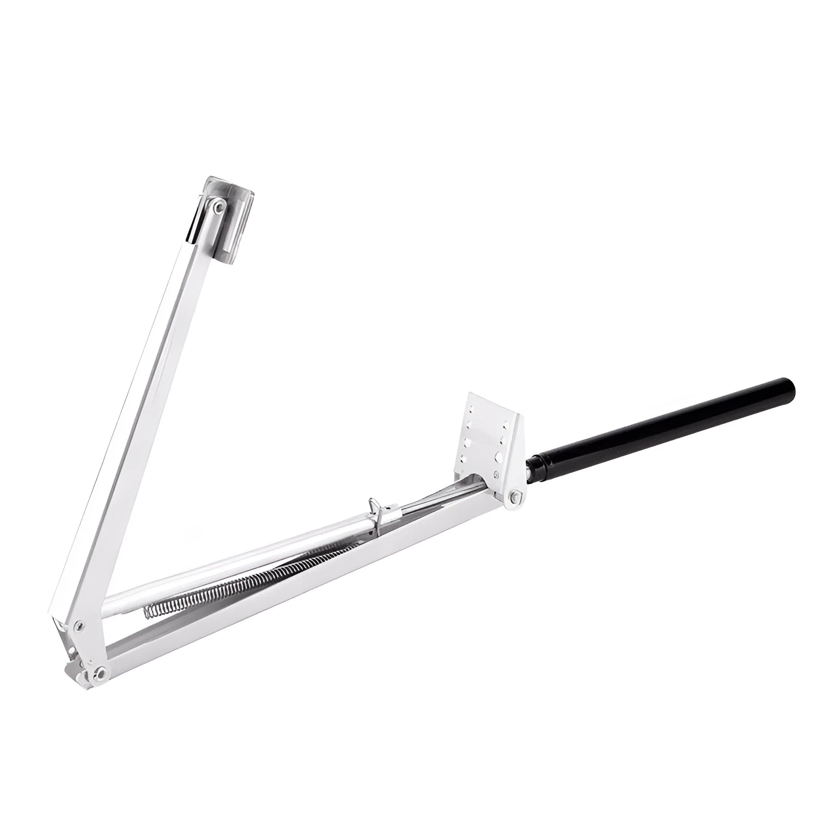Automatic aluminum alloy greenhouse window opener with silver and black finish for temperature-controlled ventilation