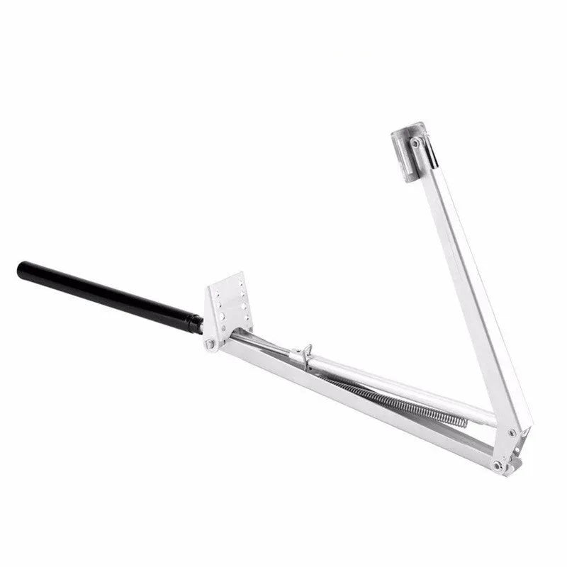 Automatic aluminum alloy greenhouse window opener with silver and black finish for temperature-controlled ventilation