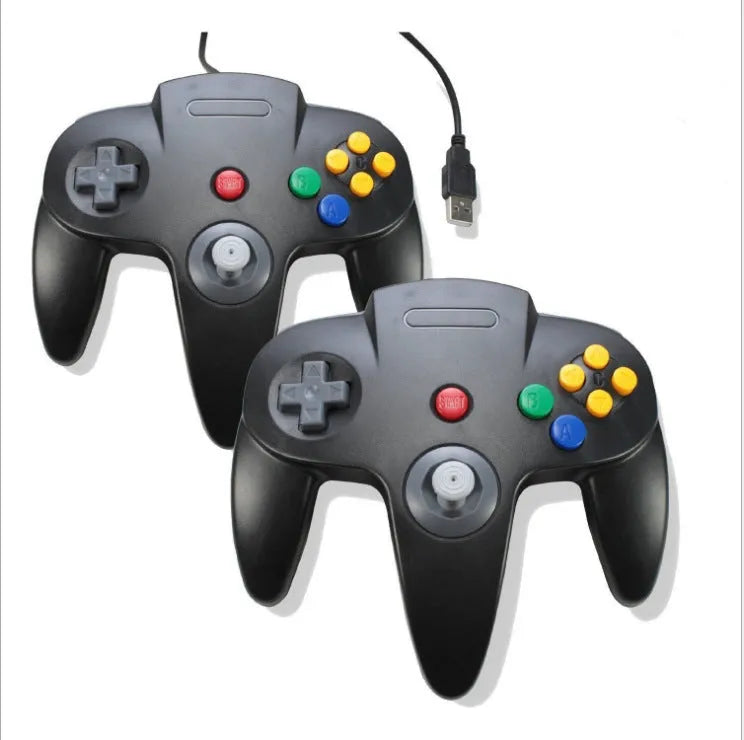 USB N64 game controller for PC computers in multiple colour options
