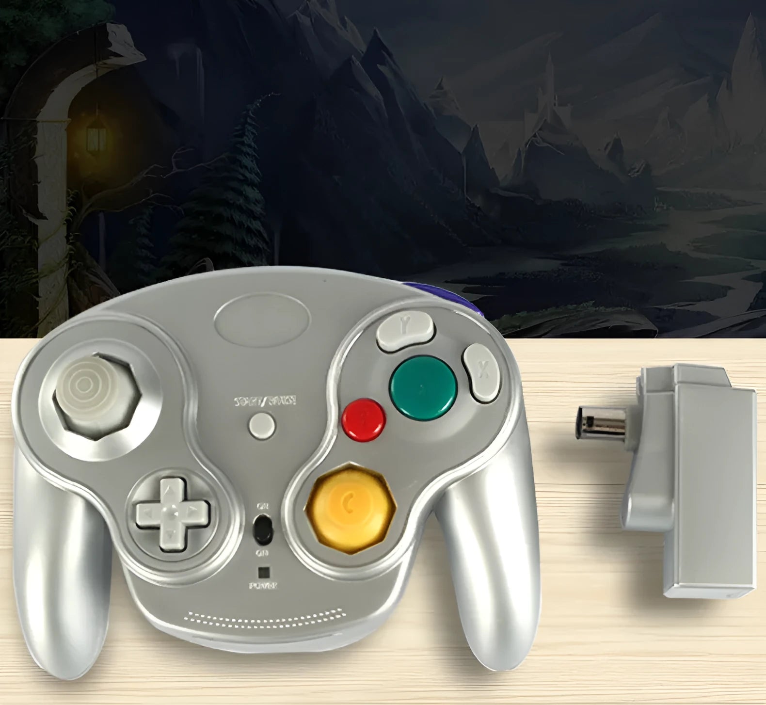 NGC 2.4GHz wireless game controller for Wii and Nintendo GameCube in multiple colour options