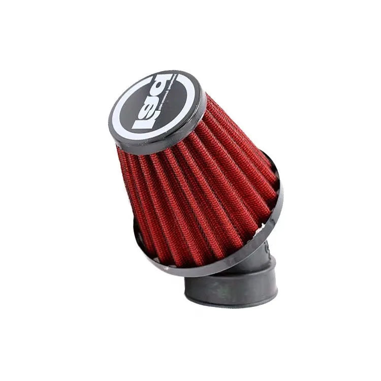 Red motorcycle mushroom air filter for Yamaha models, approximately 13 cm high with 42mm diameter intake