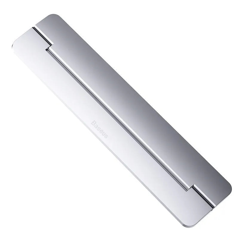 Portable folding notebook cooling bracket in black plastic, measuring 23 x 60.4 cm