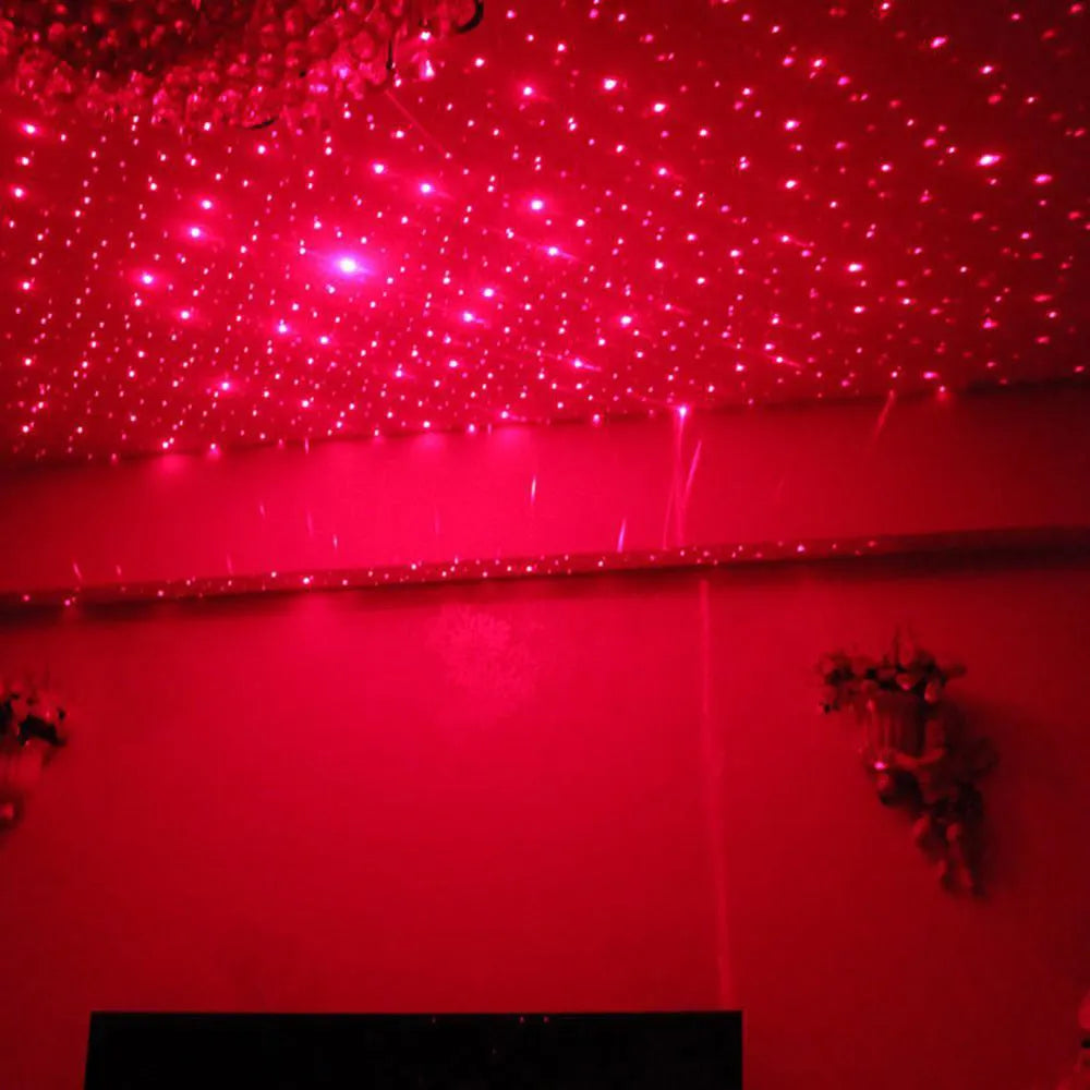 3W LED car ceiling starlight with voice control, breathing effect, 12V USB-Starlight, green purple red options