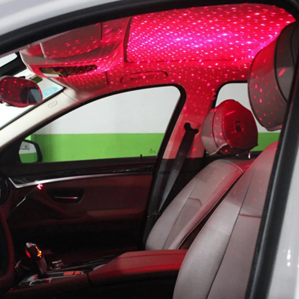3W LED car ceiling starlight with voice control, breathing effect, 12V USB-Starlight, green purple red options