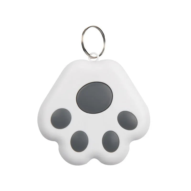 Small black Bluetooth anti-lost device with pendant loop for attaching to pet collars or key rings