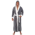 Men's cotton winter pyjamas long sleeve solid colour home wear