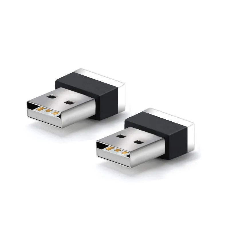 USB-1 monochrome LED atmosphere light for car interior foot lighting, 5V 60 LM, 0.8 × 1.5 × 2 mm, seven colours