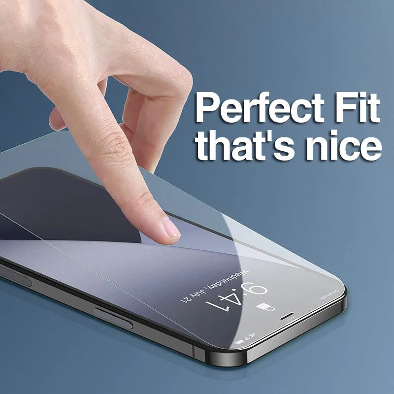 Tempered glass screen protector 4 pack compatible with iPhone models front film scratch-resistant explosion-proof