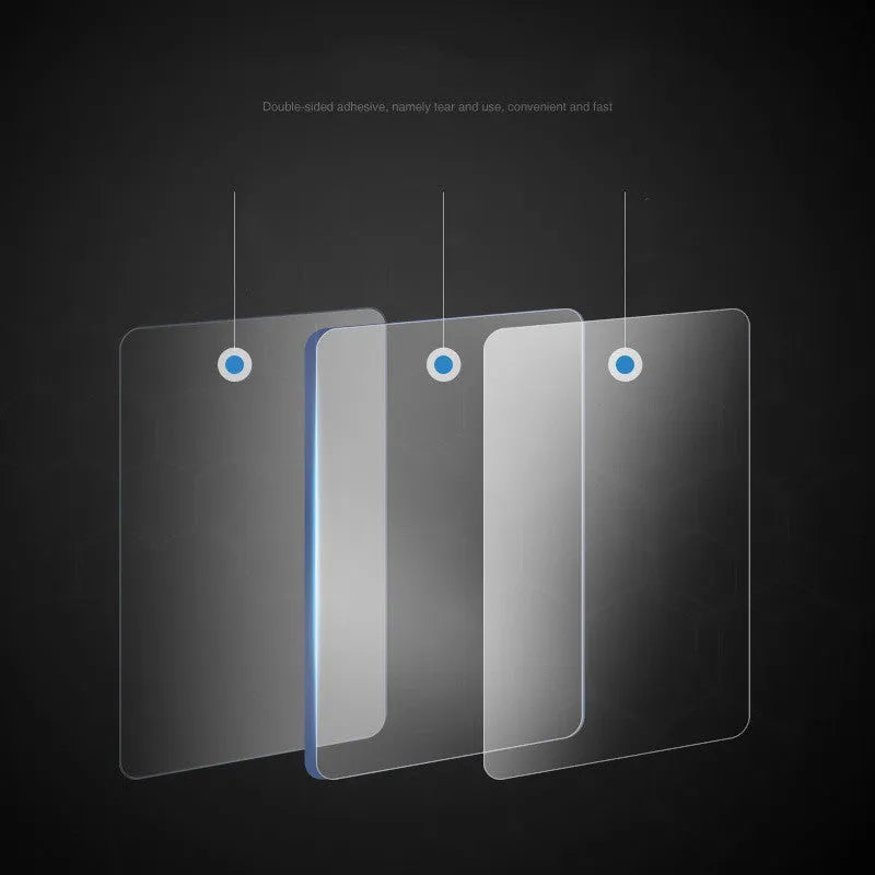 Transparent acrylic double-sided adhesive patches 6cm square with 10 pieces in set
