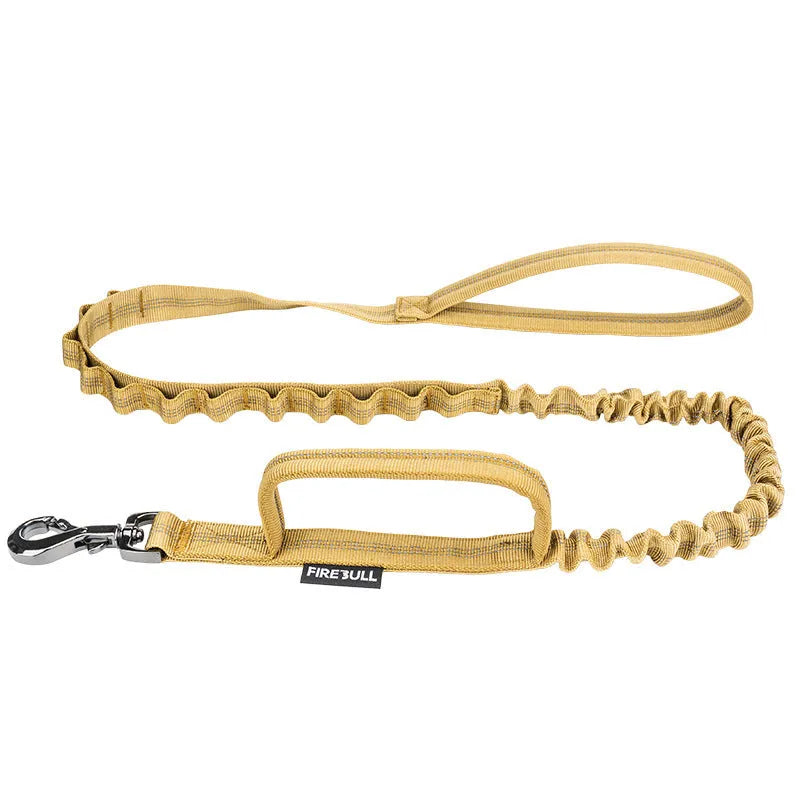 Nylon dog collar and leash set in grey, on a white background